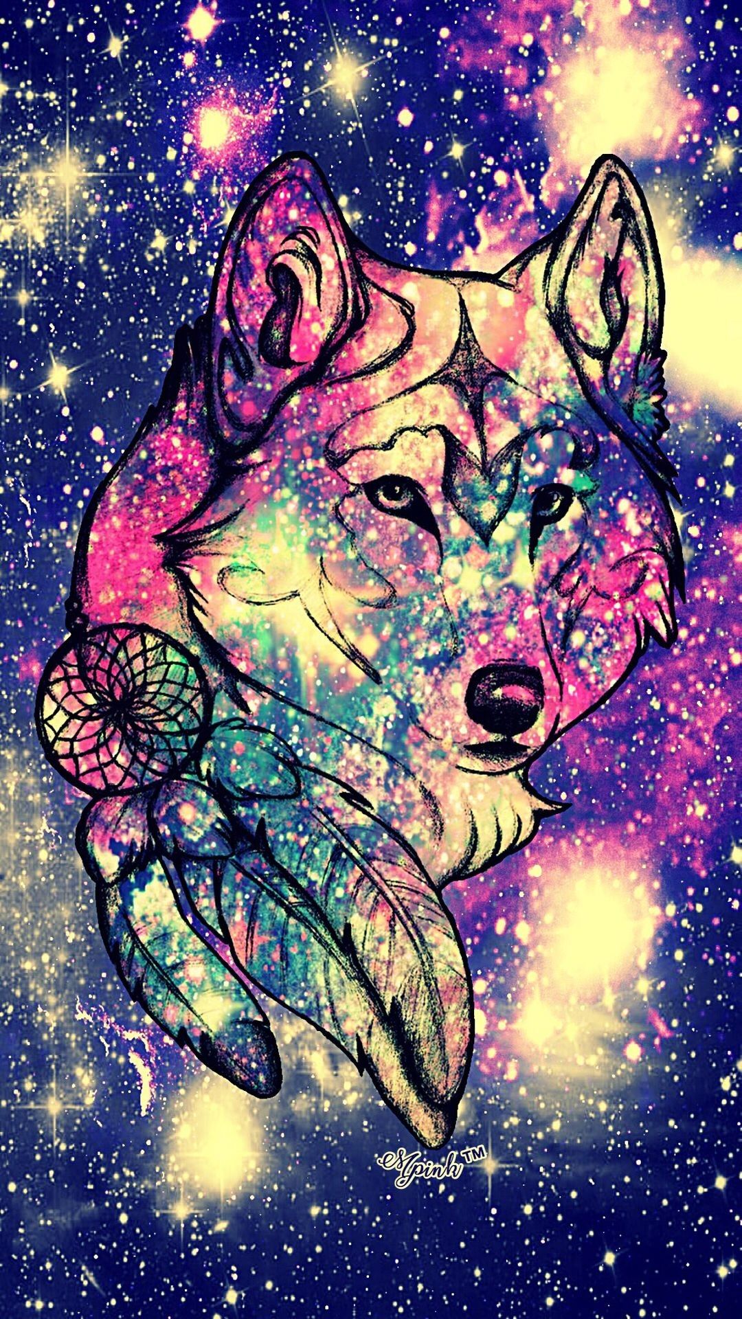 Galaxy Wolves Wallpapers Wallpaper Cave