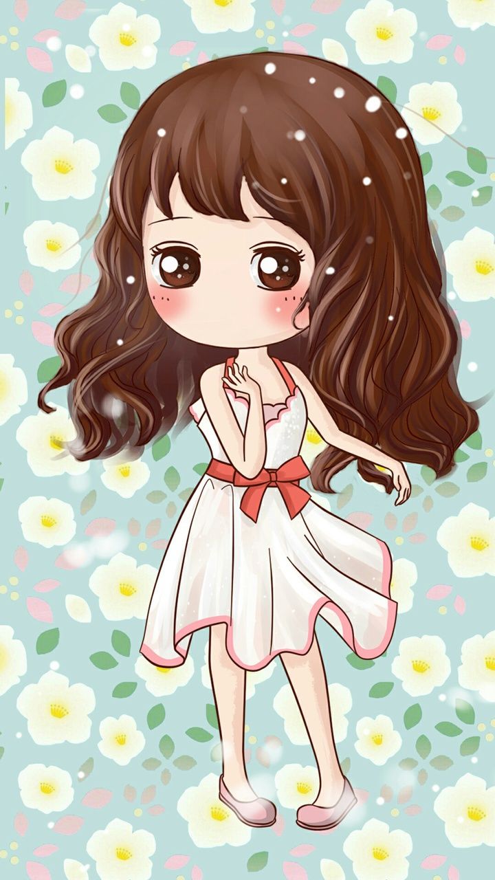 Beautiful Girl Cartoon Wallpapers Wallpaper Cave