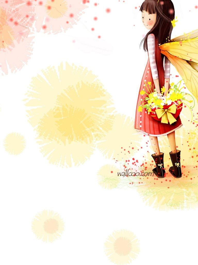 Cute Girl Cartoon Wallpapers Wallpaper Cave