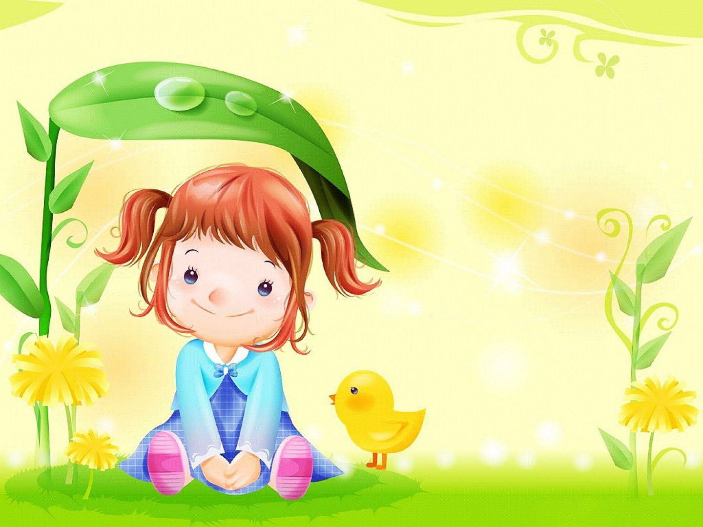 Cute Girl Cartoon Wallpapers Wallpaper Cave