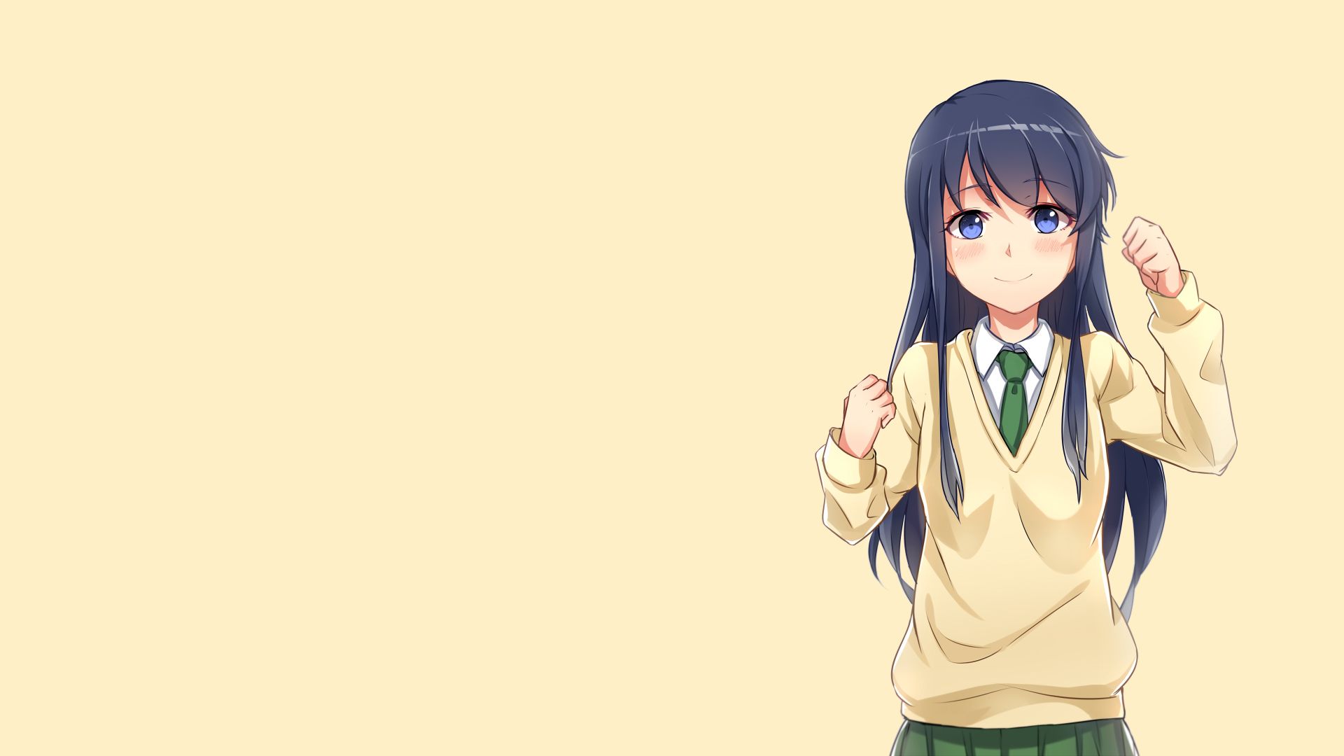 Yellow Anime Girl Wallpapers Wallpaper Cave