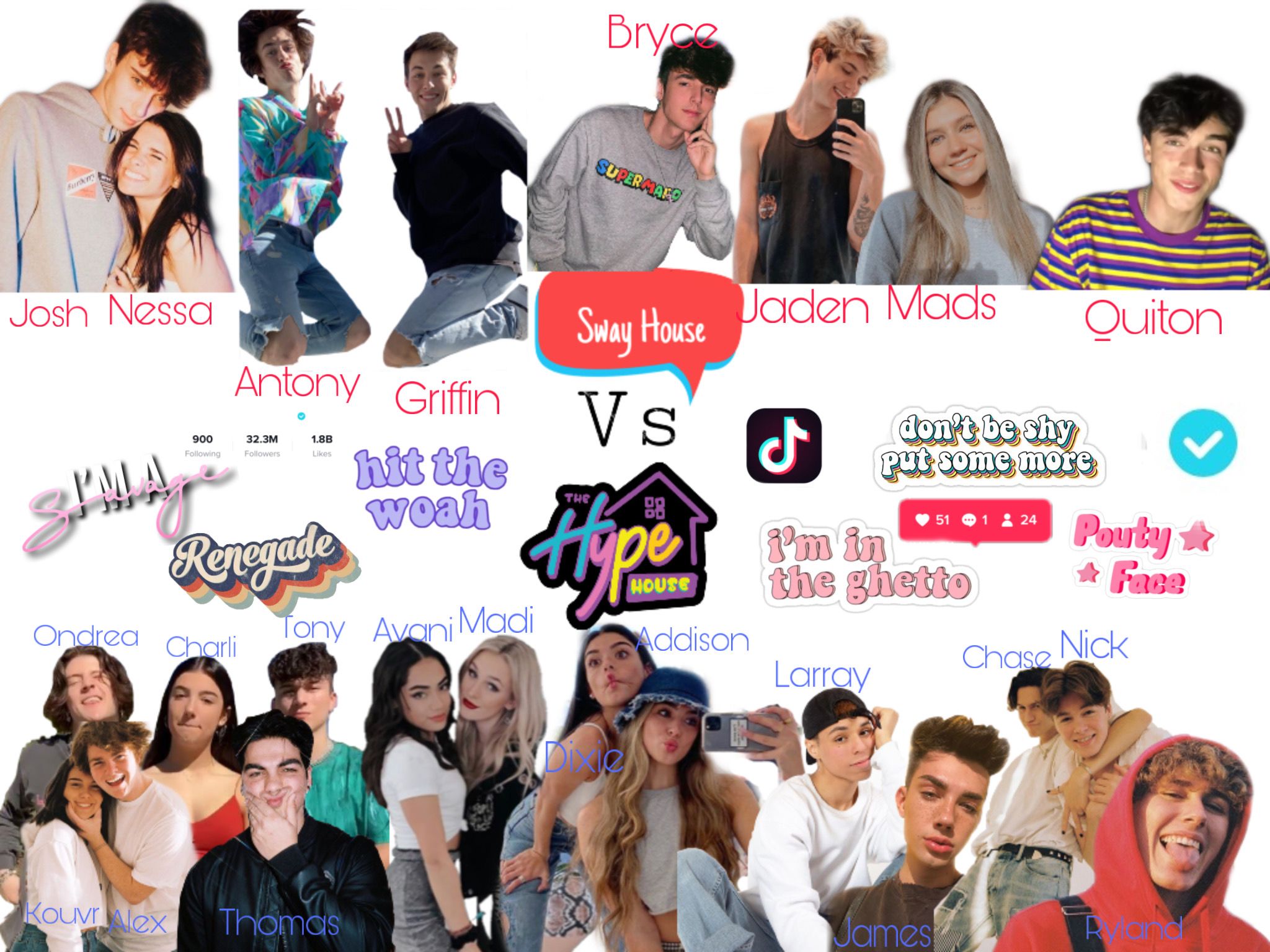 Hype House Vs Sway House Wallpapers Wallpaper Cave