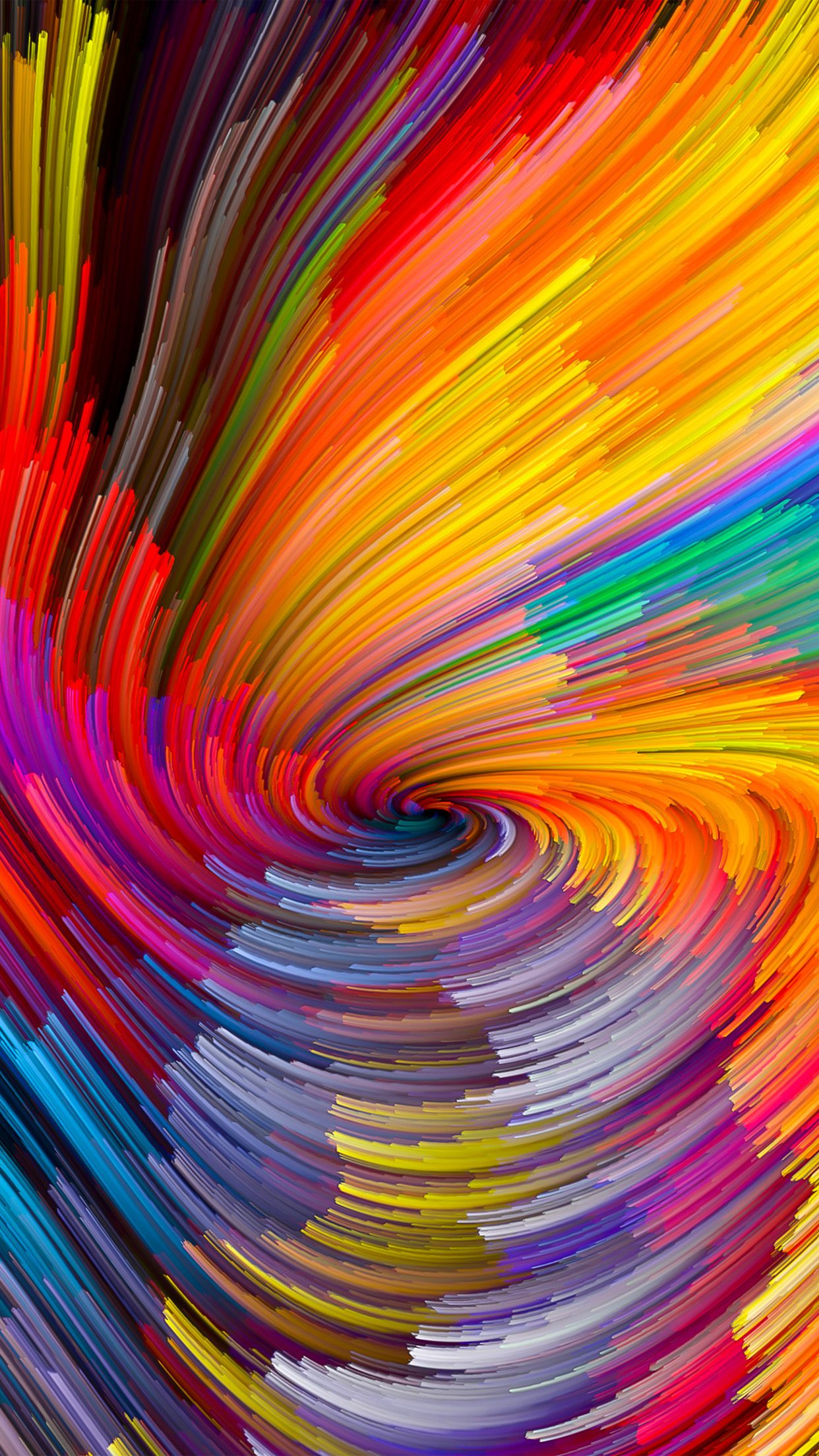 Orange Colour Digital Phone Wallpapers Wallpaper Cave