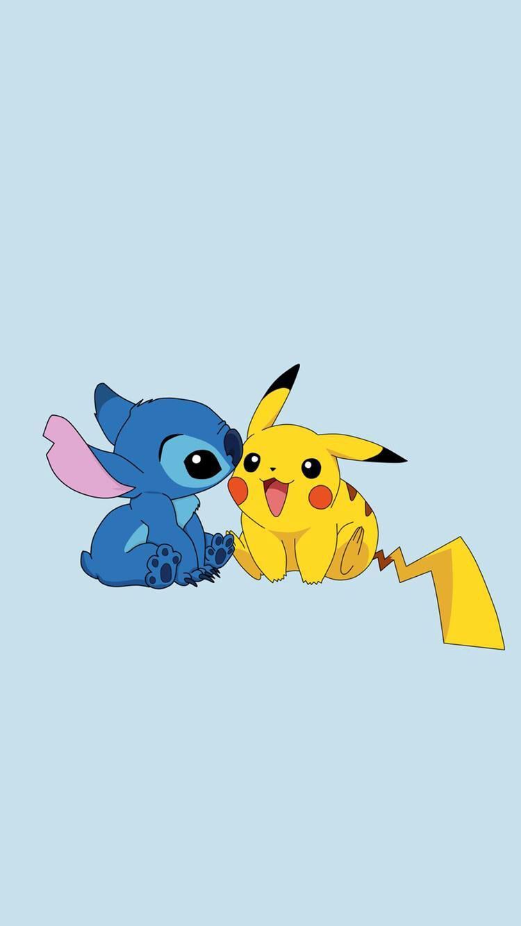 Stitch And Pikachu Wallpapers Wallpaper Cave