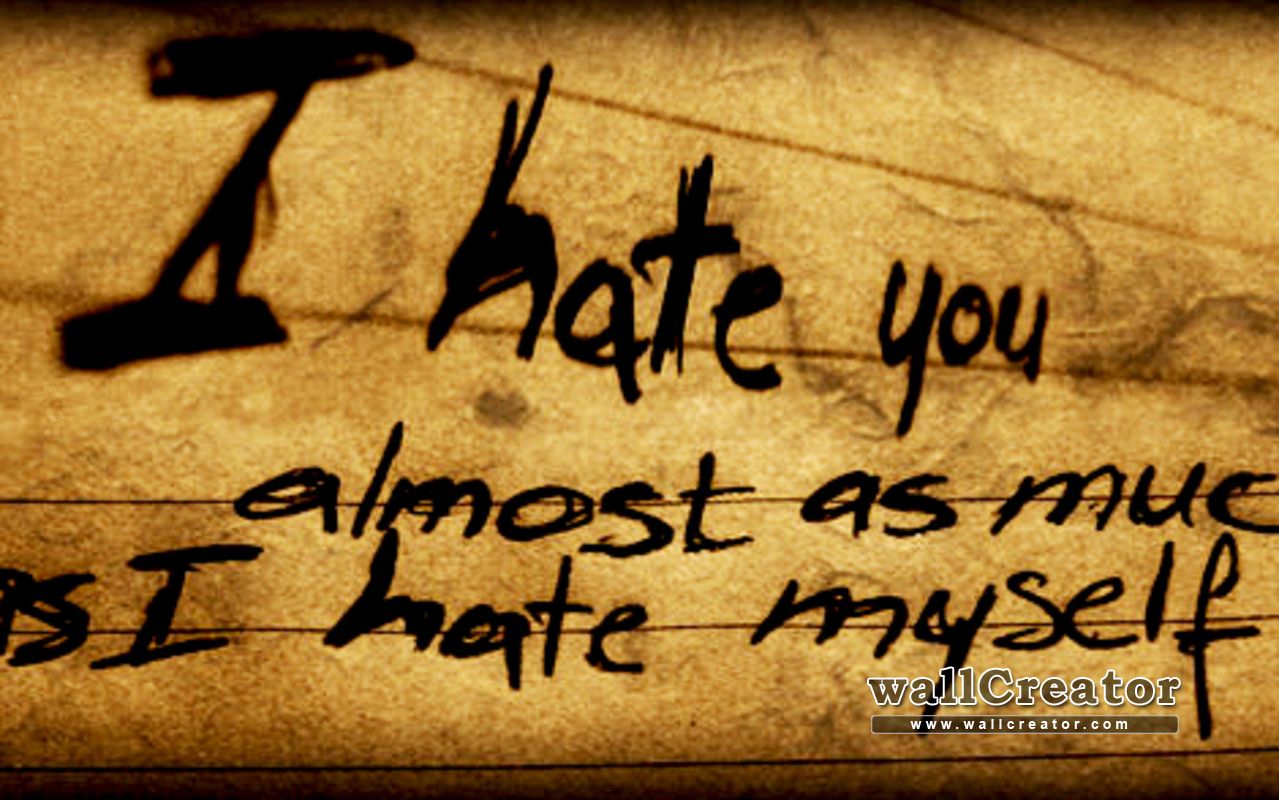 I Hate Myself Wallpapers Wallpaper Cave
