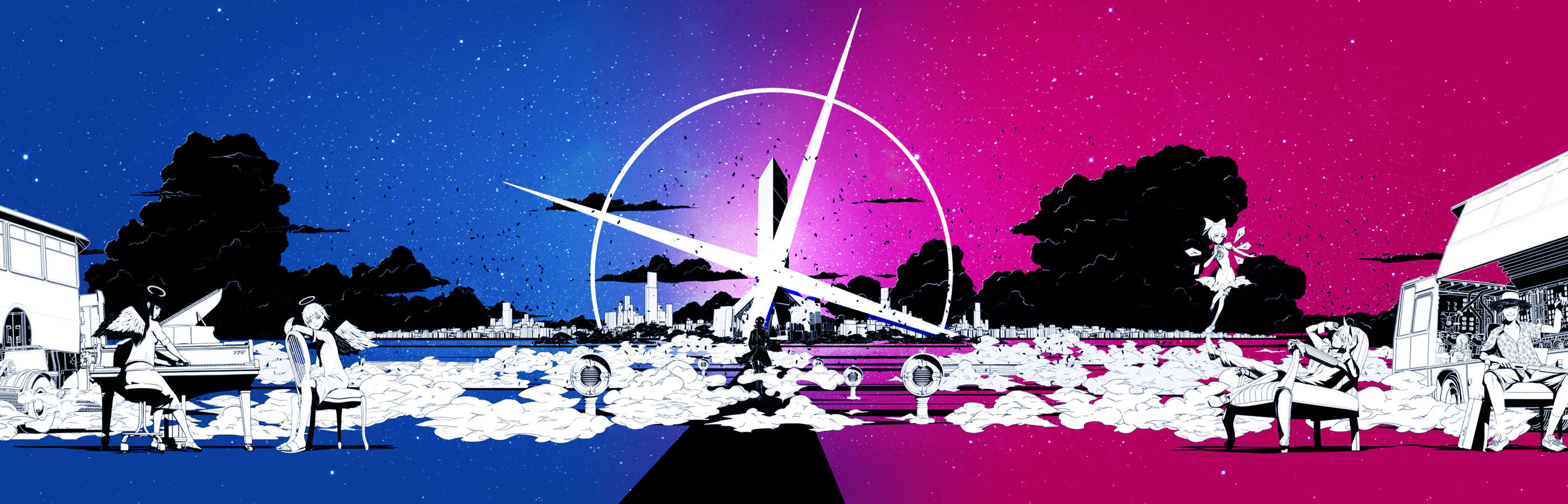 Anime Dual Monitor Wallpapers Wallpaper Cave