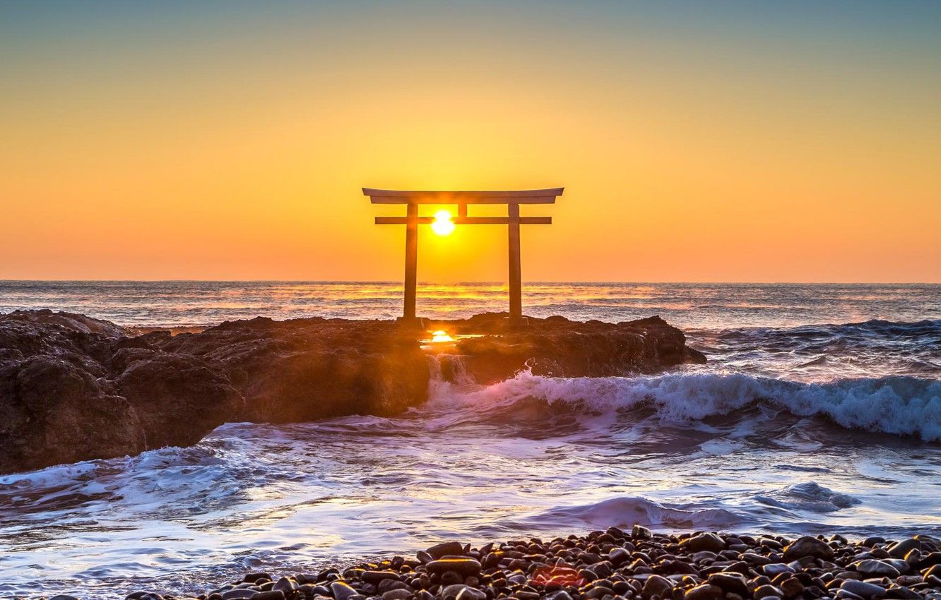 Japanese Ocean Desktop Wallpapers Wallpaper Cave