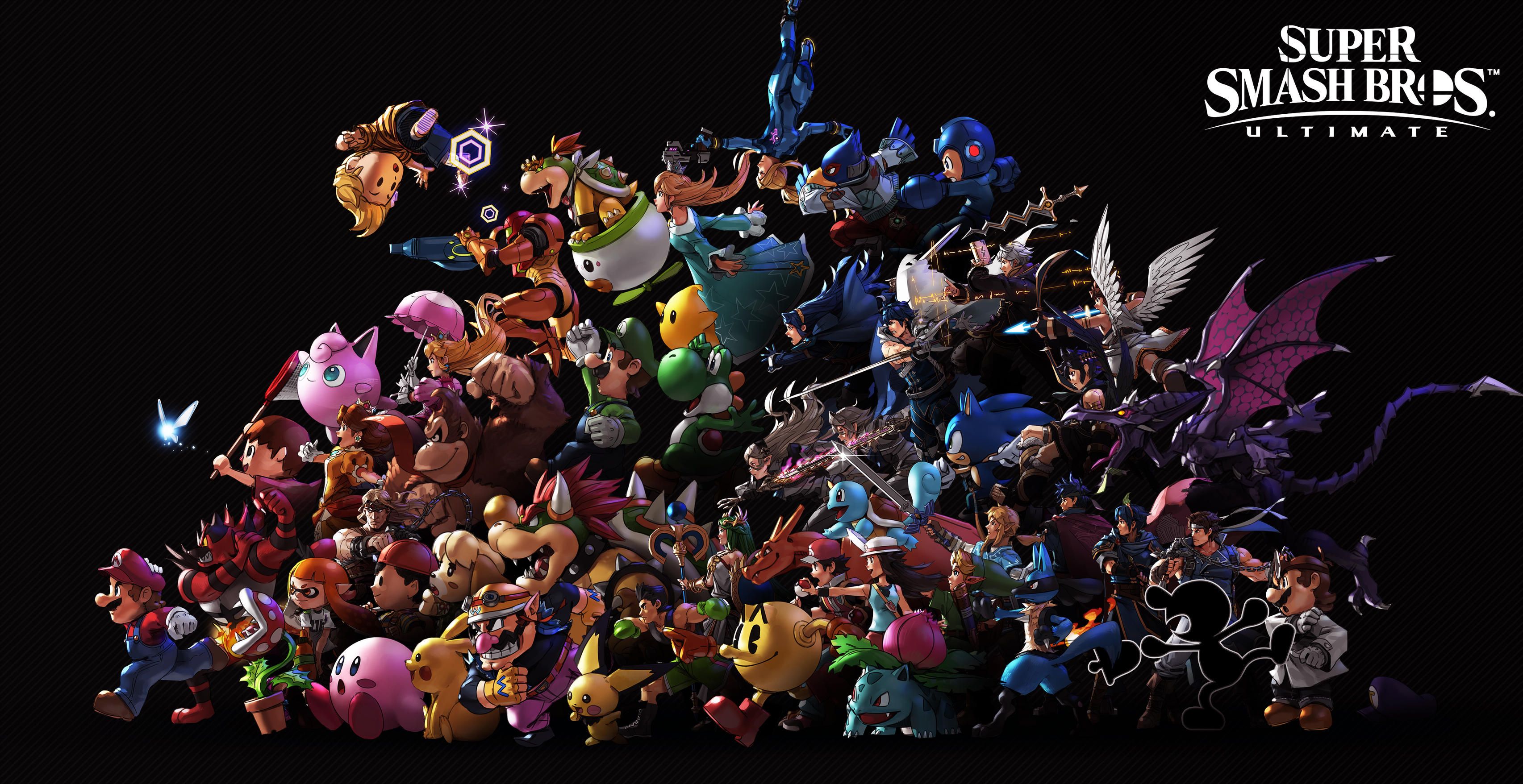 Super Smash Bros Ultimate Logo Wallpapers Wallpaper Cave