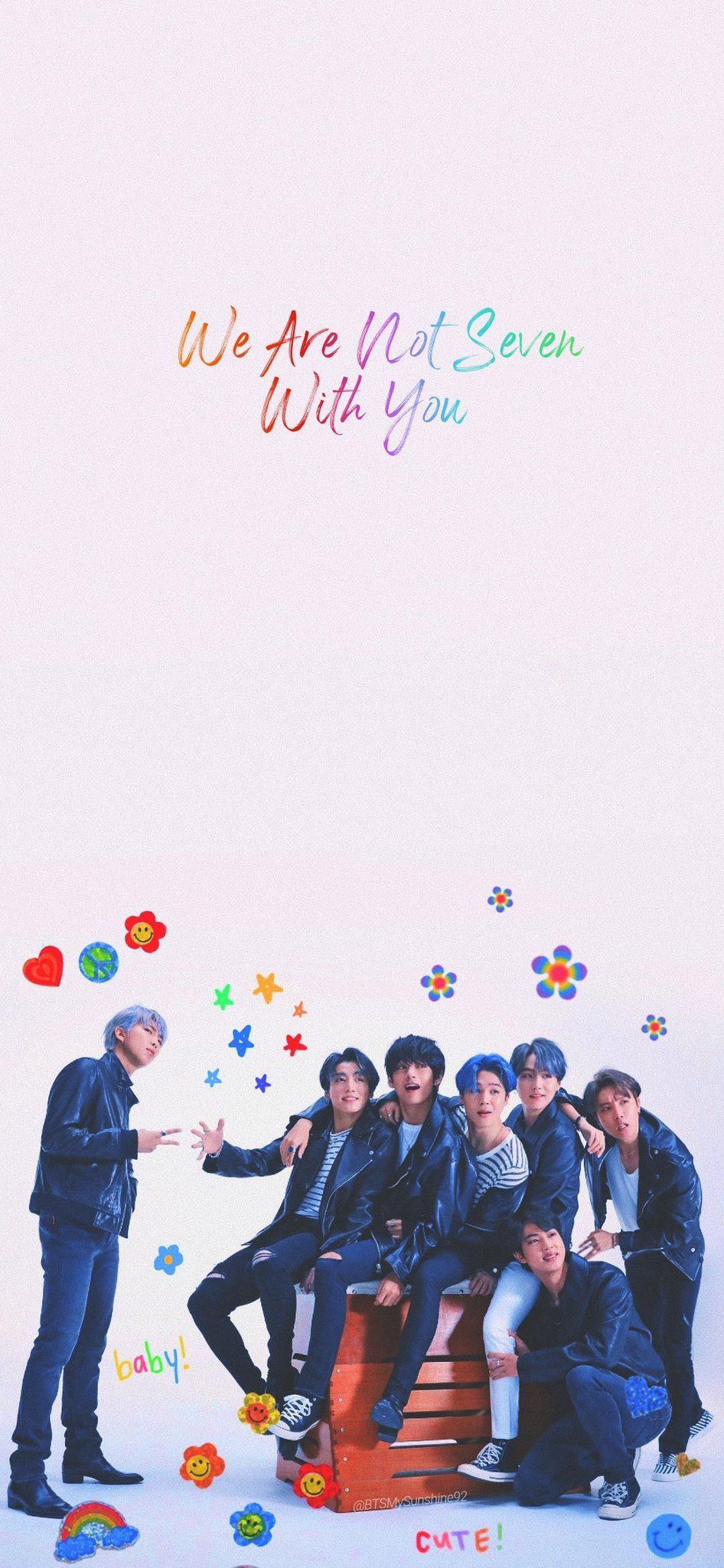 BTS We Are Not Seven With You Wallpapers Wallpaper Cave