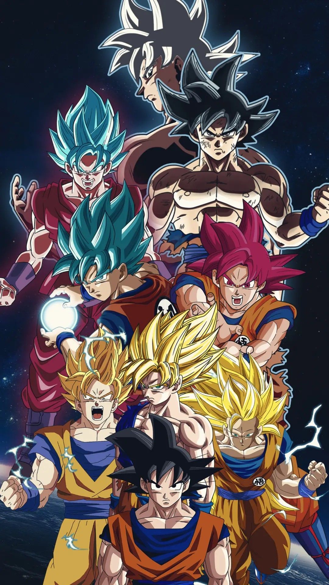 Goku All Transformations Wallpapers Wallpaper Cave