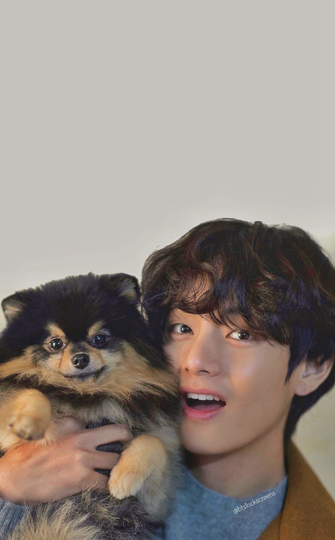 Taehyung And His Dog Wallpapers Wallpaper Cave