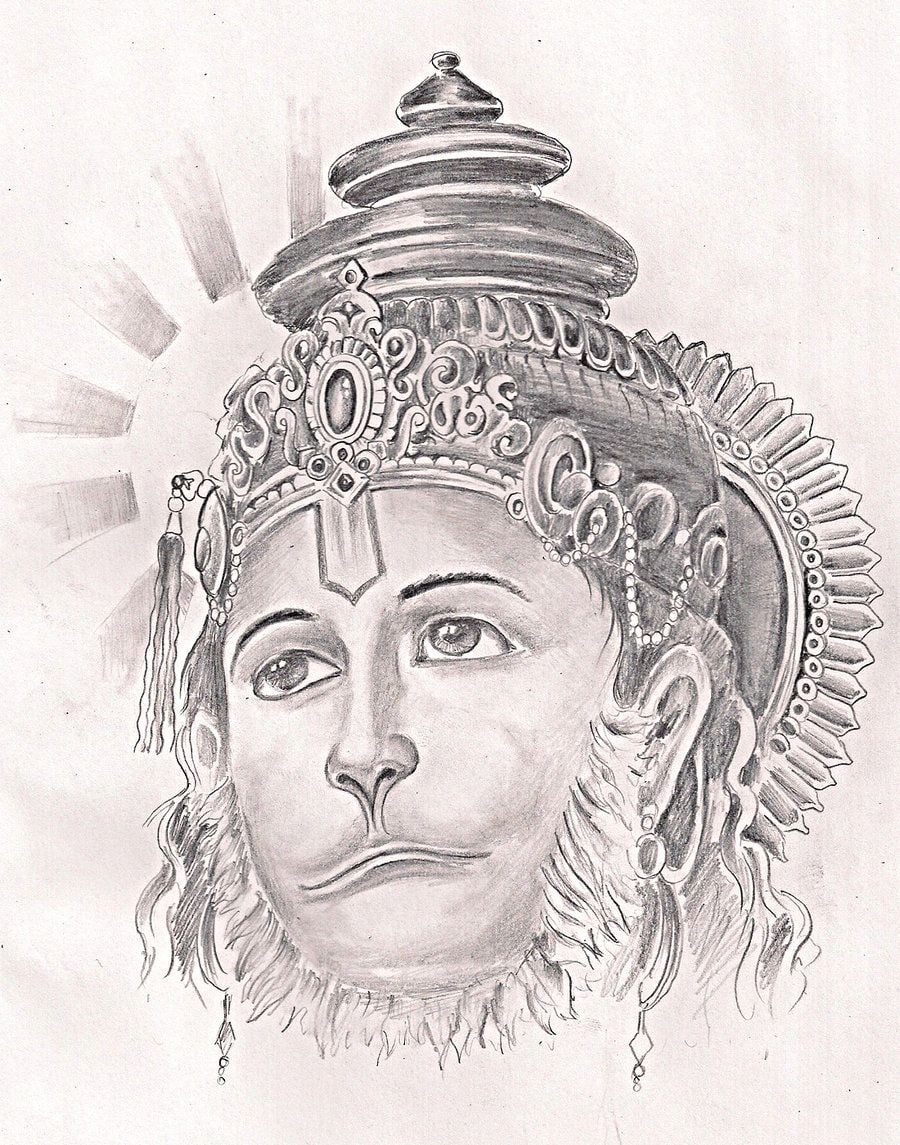 Hanuman Sketch Wallpapers Wallpaper Cave