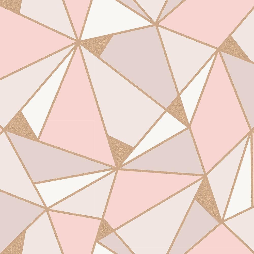 Rose Gold Geometric Wallpapers Wallpaper Cave