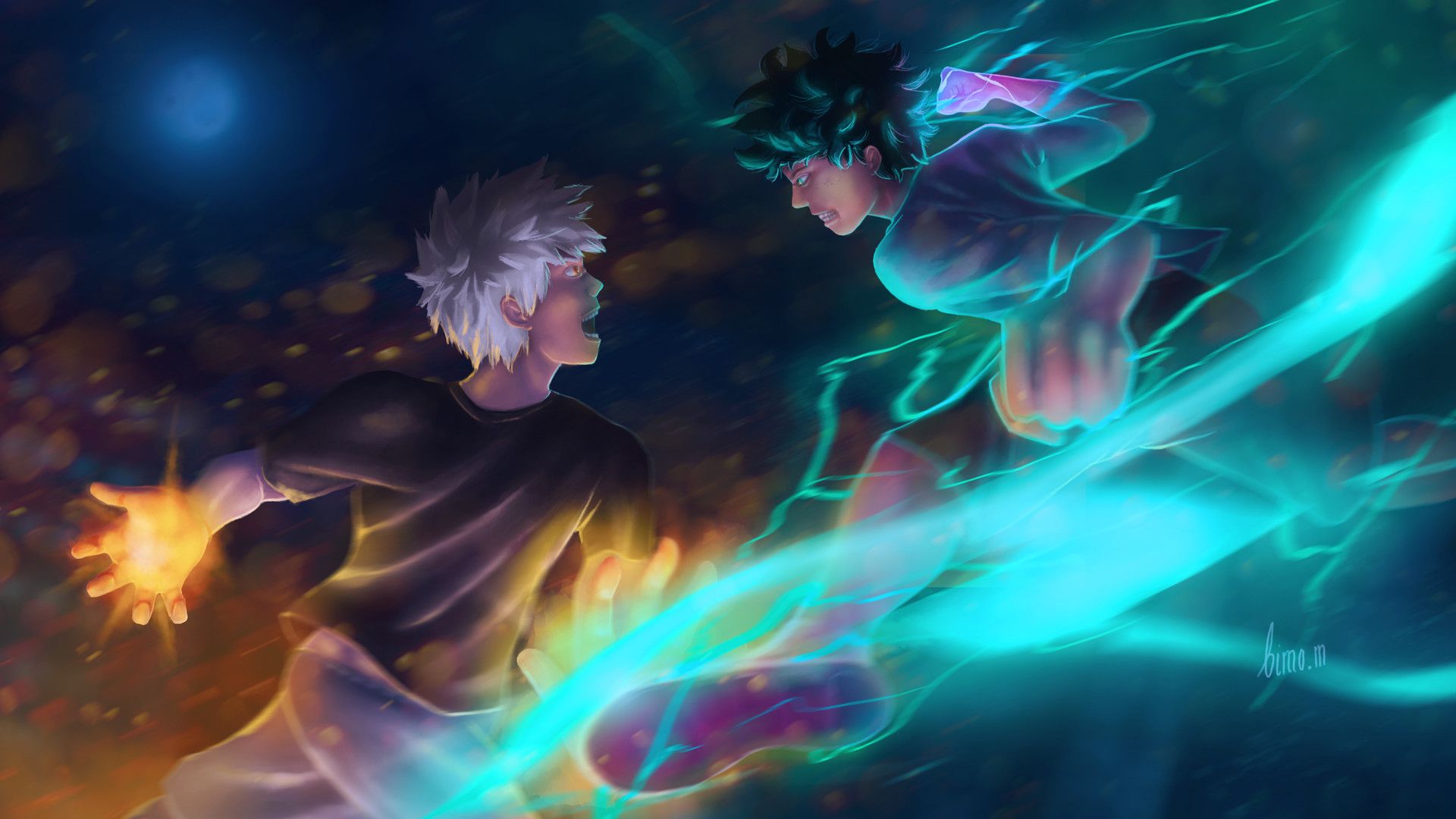 Deku Vs Bakugo Wallpapers Wallpaper Cave