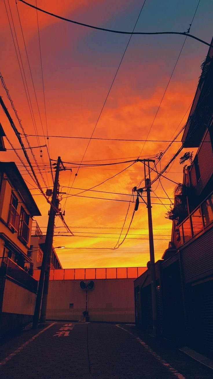 Orange Aesthetic Anime Wallpapers Wallpaper Cave