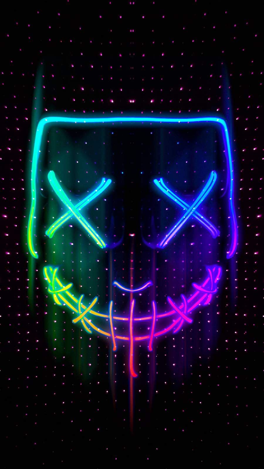 Neon Masks Wallpapers Wallpaper Cave