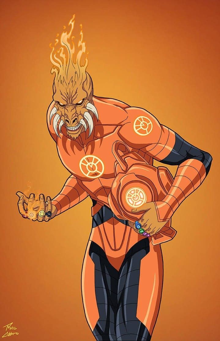 Orange Lantern Larfleeze Wallpapers Wallpaper Cave