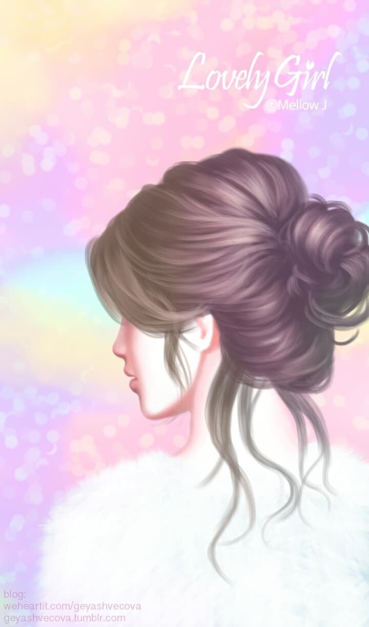 Beautiful Girl Cartoon Wallpapers Wallpaper Cave