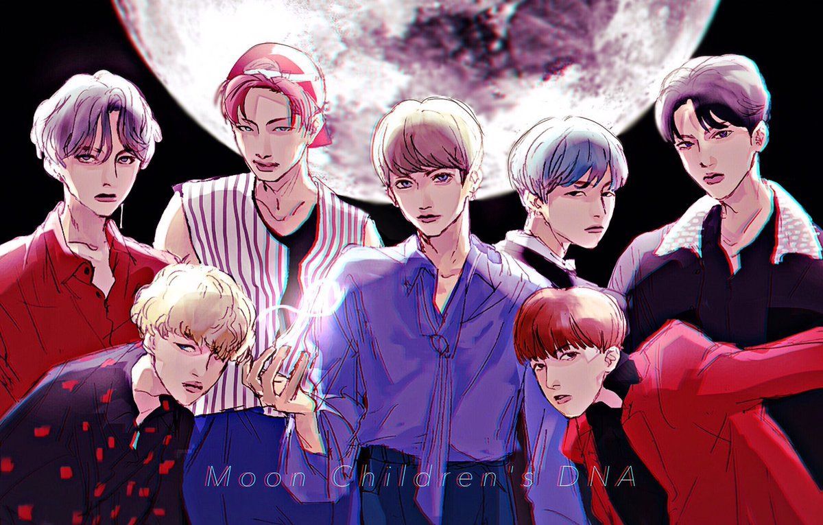 BTS Fanart Desktop Wallpapers Wallpaper Cave