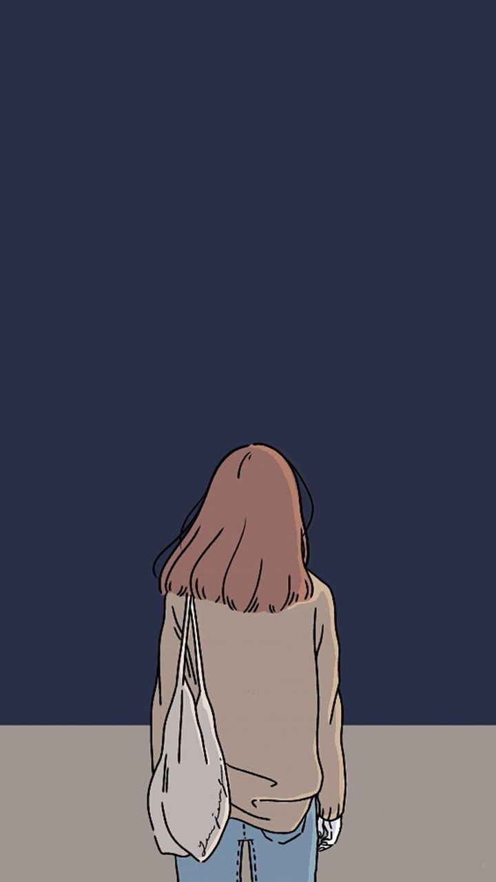 Blue Girl Aesthetics Wallpapers Wallpaper Cave