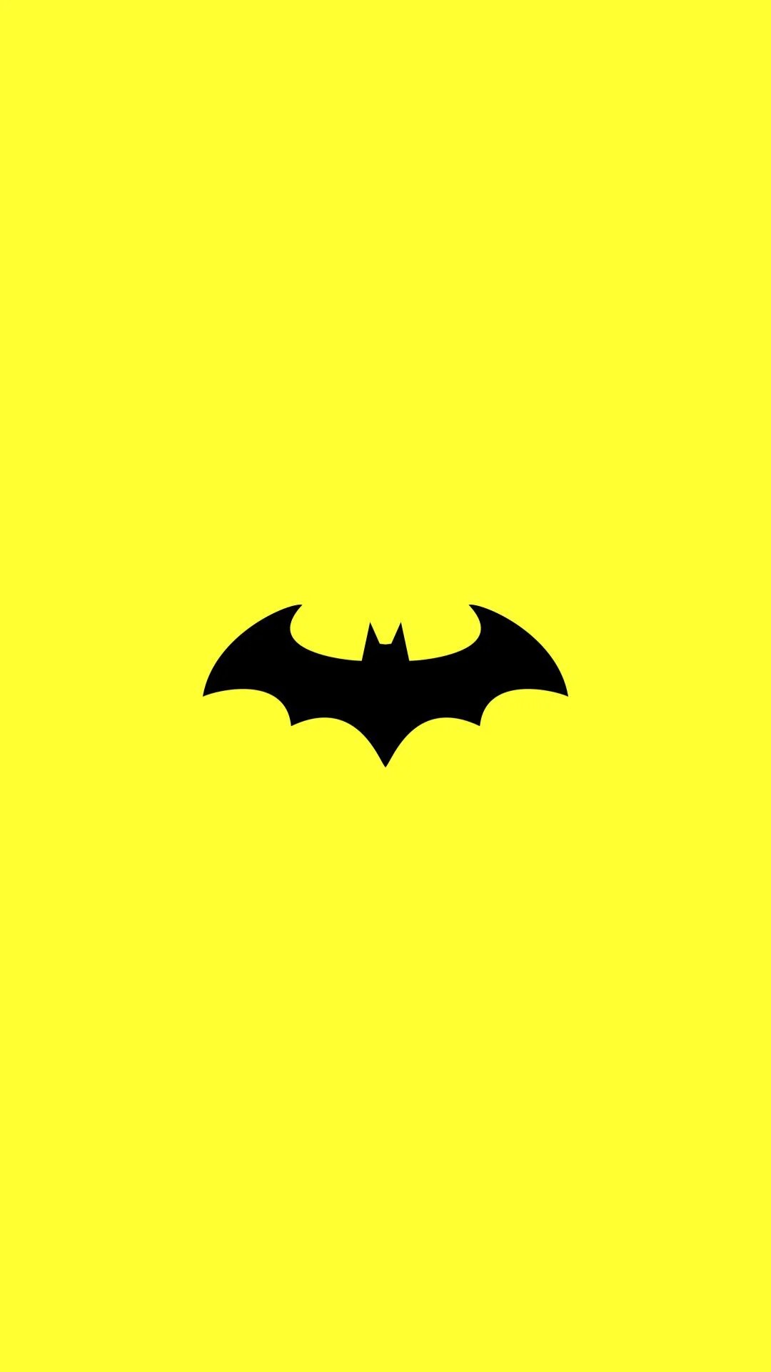 Batman Logo Black And Yellow Wallpaper