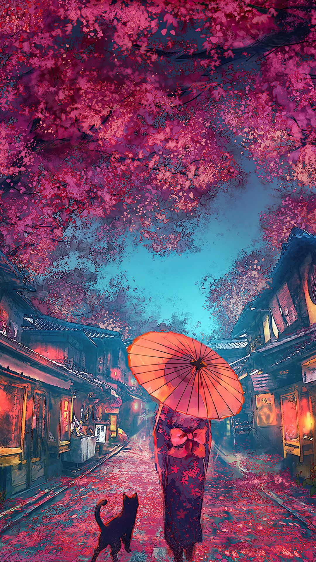 Anime Street Scenery Wallpapers Wallpaper Cave