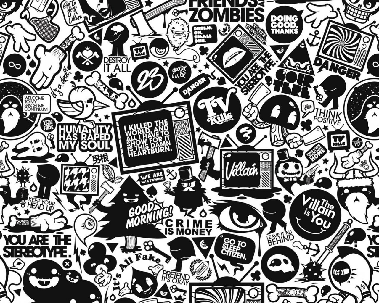 White Collage Wallpapers Wallpaper Cave