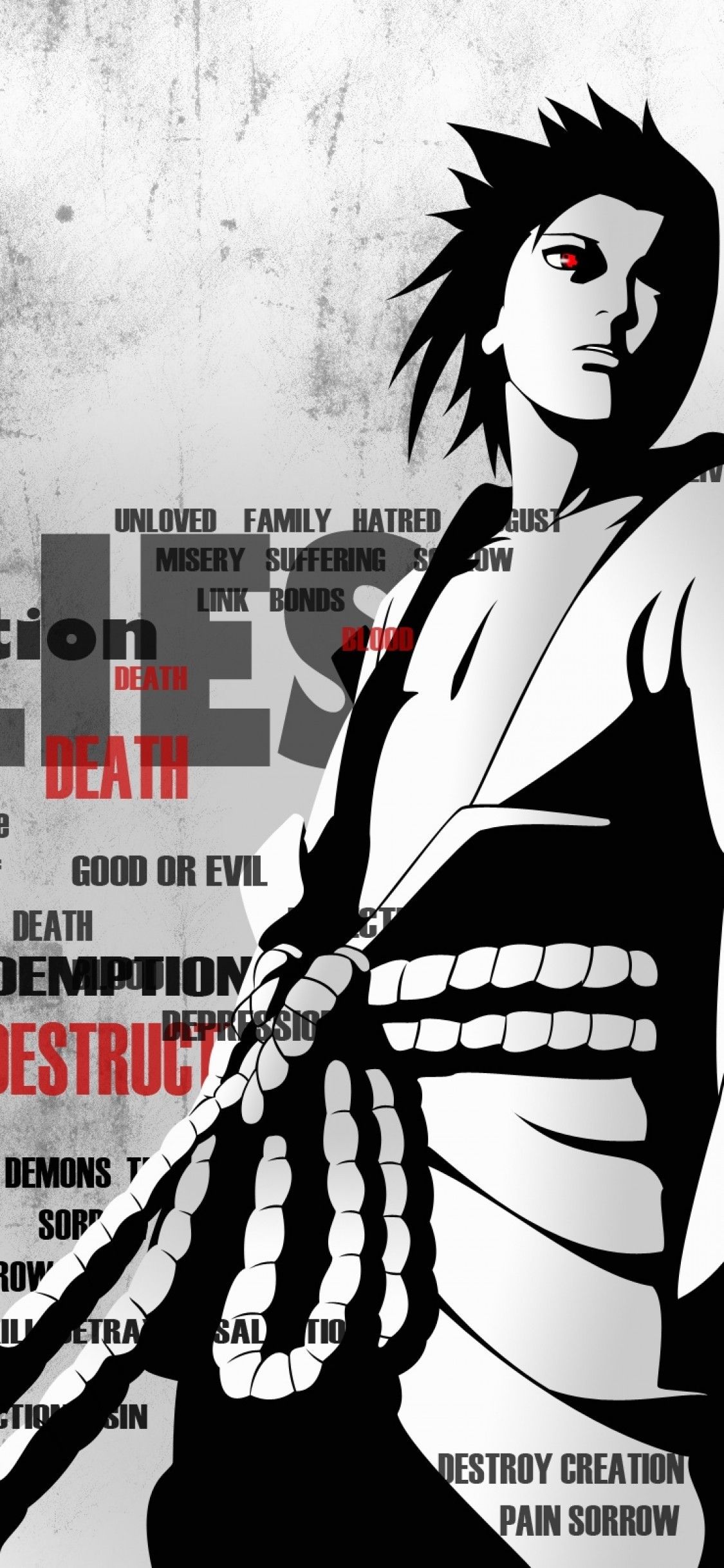 Naruto Black And White Wallpapers Wallpaper Cave