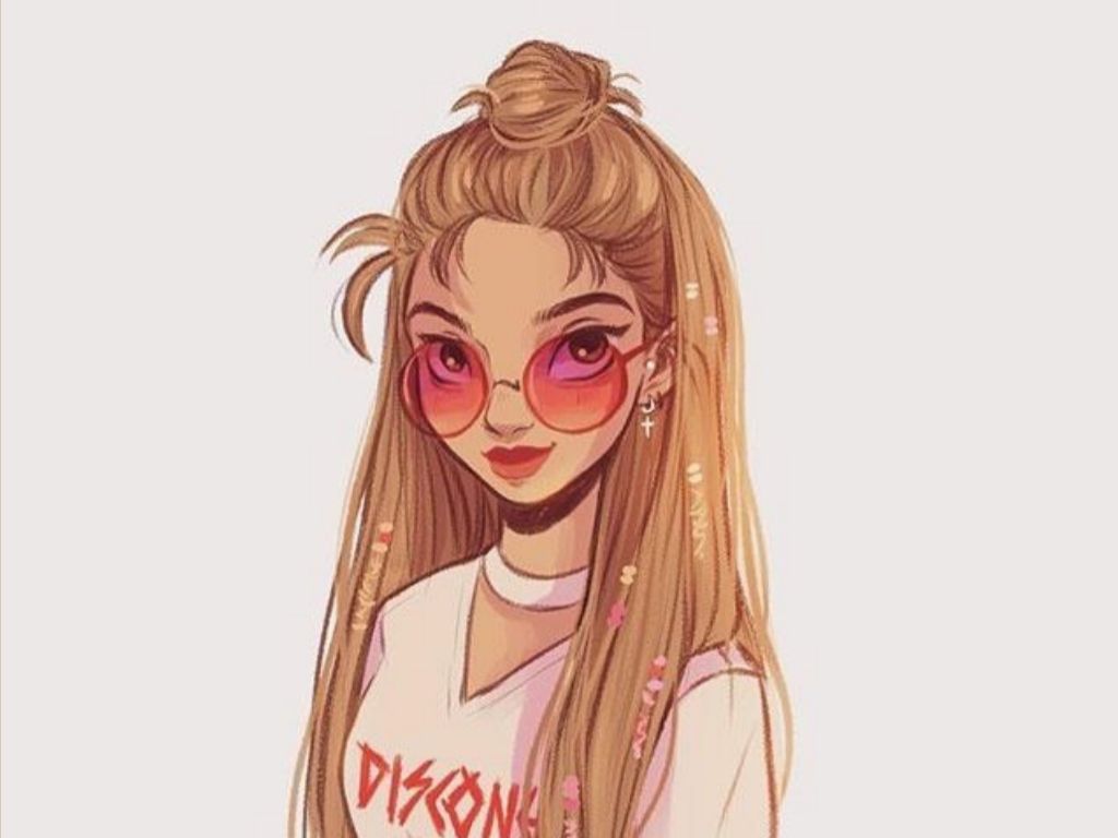 Beautiful Girl Cartoon Wallpapers Wallpaper Cave