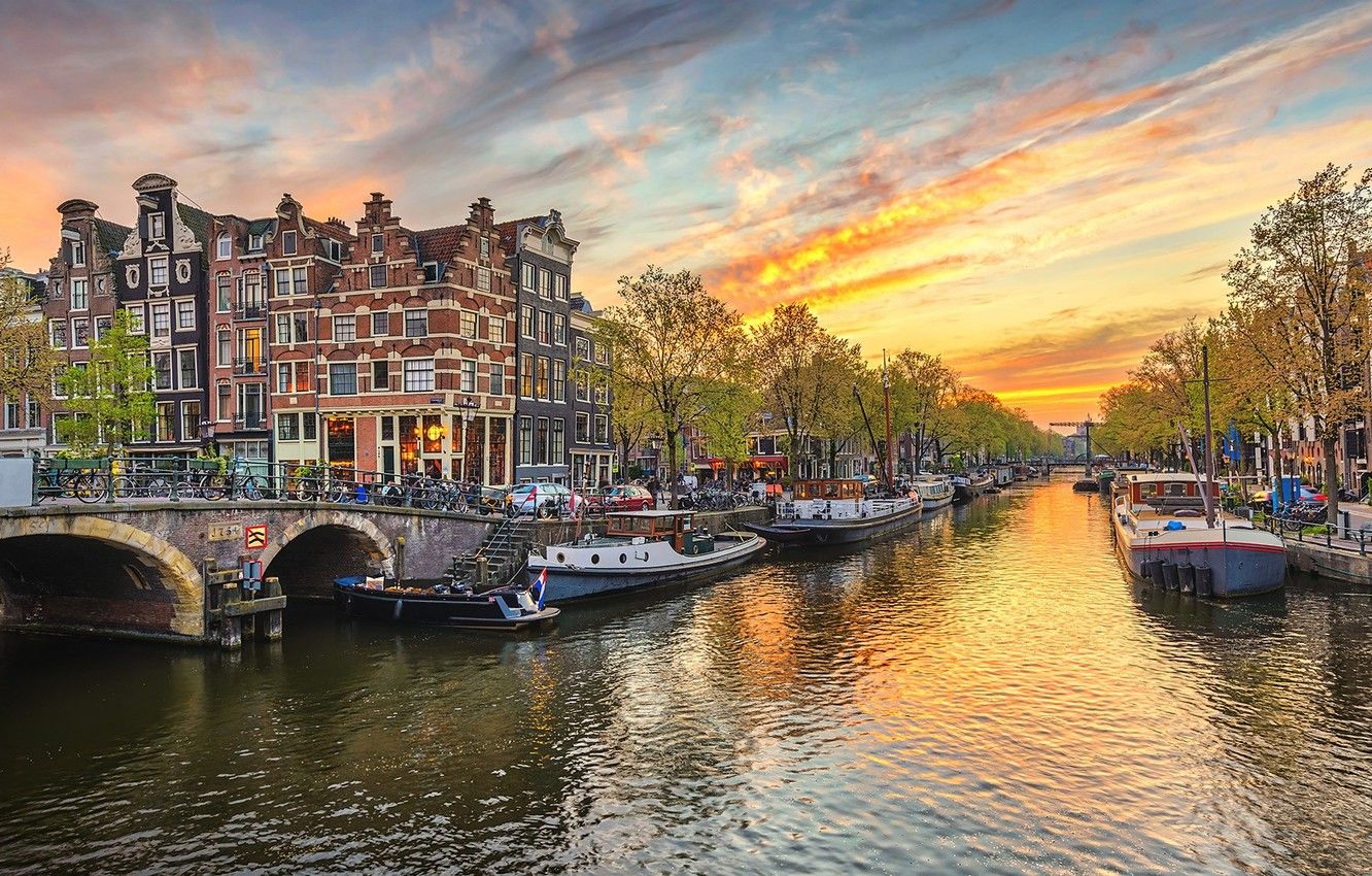 Amsterdam Sunset Wallpapers Wallpaper Cave