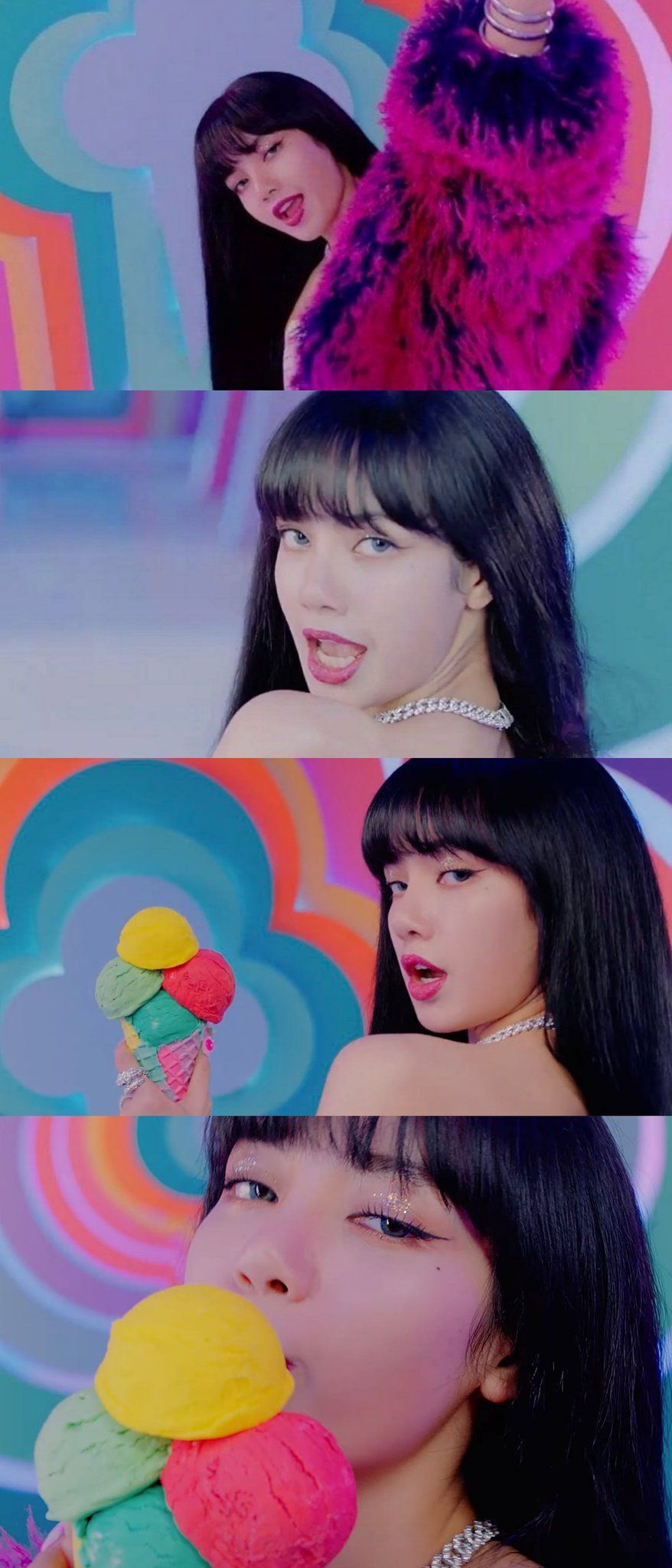 lisa blackpink ice cream wallpaper Ice Cream Blackpink Wallpapers