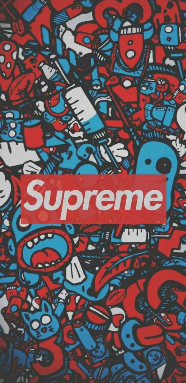 Supreme Stickers Wallpapers Wallpaper Cave