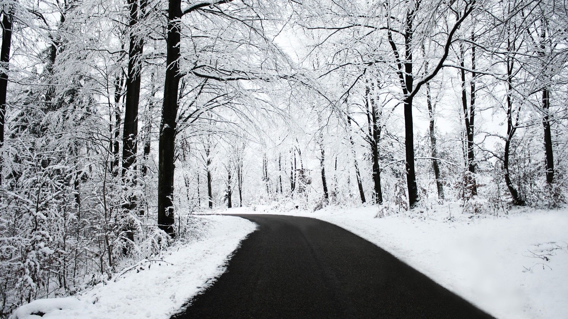 Snow Road Wallpapers Wallpaper Cave