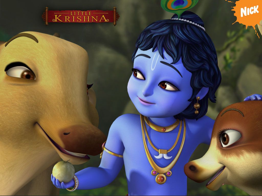 Cartoon Krishna Wallpapers Wallpaper Cave