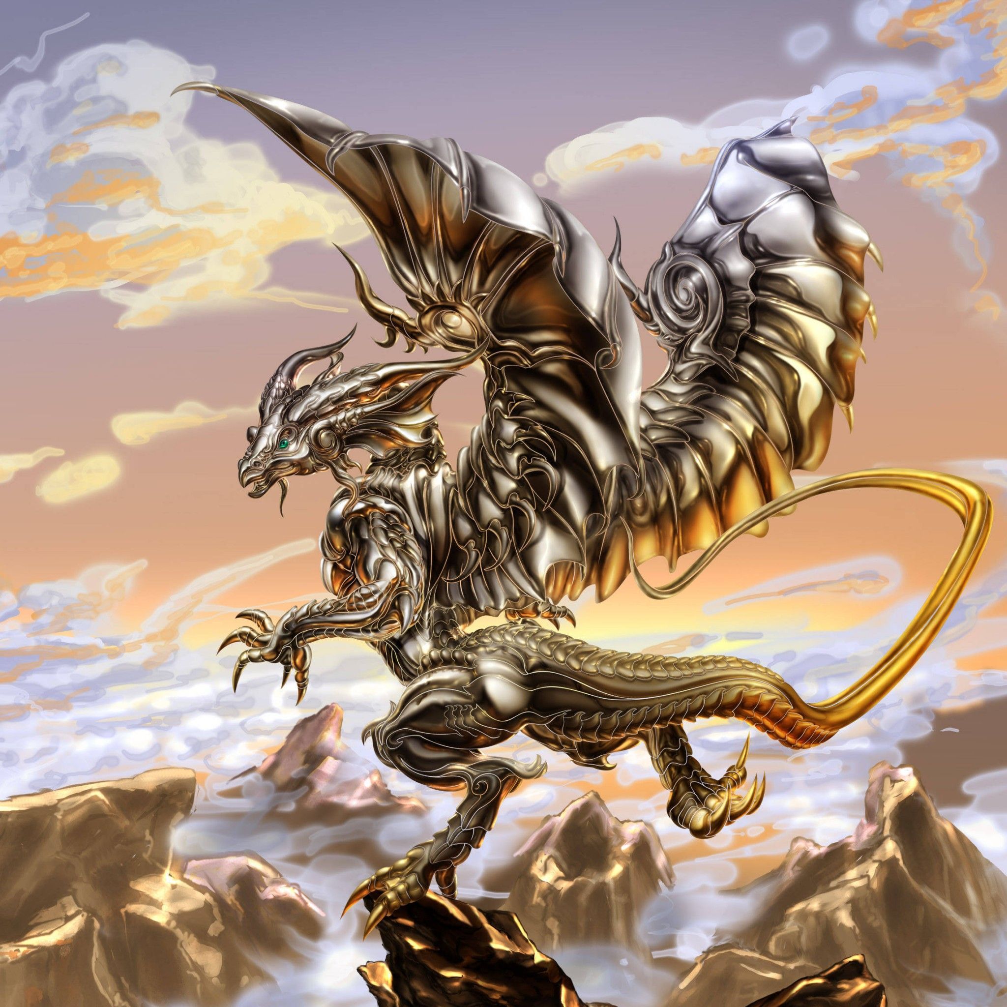 Golden Dragon Wallpapers Wallpaper Cave