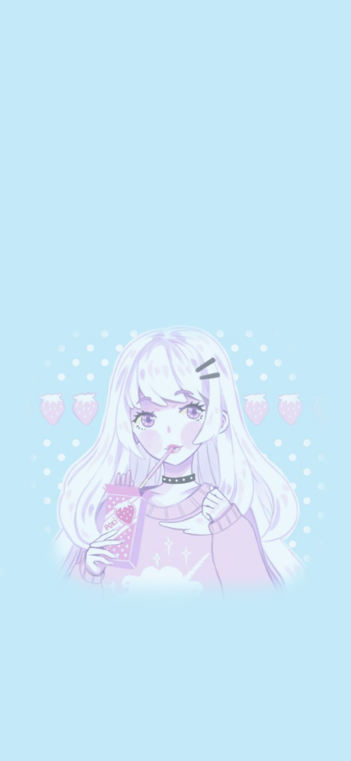 Blue Anime Girl Aesthetic Wallpapers Wallpaper Cave