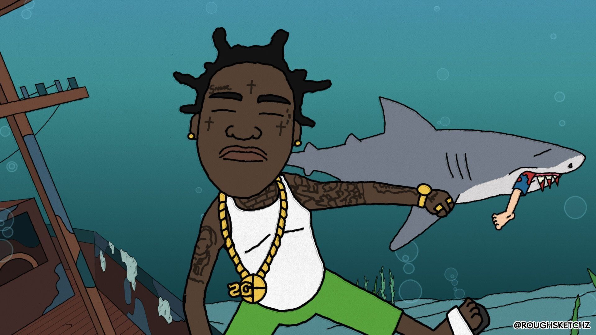 Kodak Black Cartoon Wallpapers Wallpaper Cave