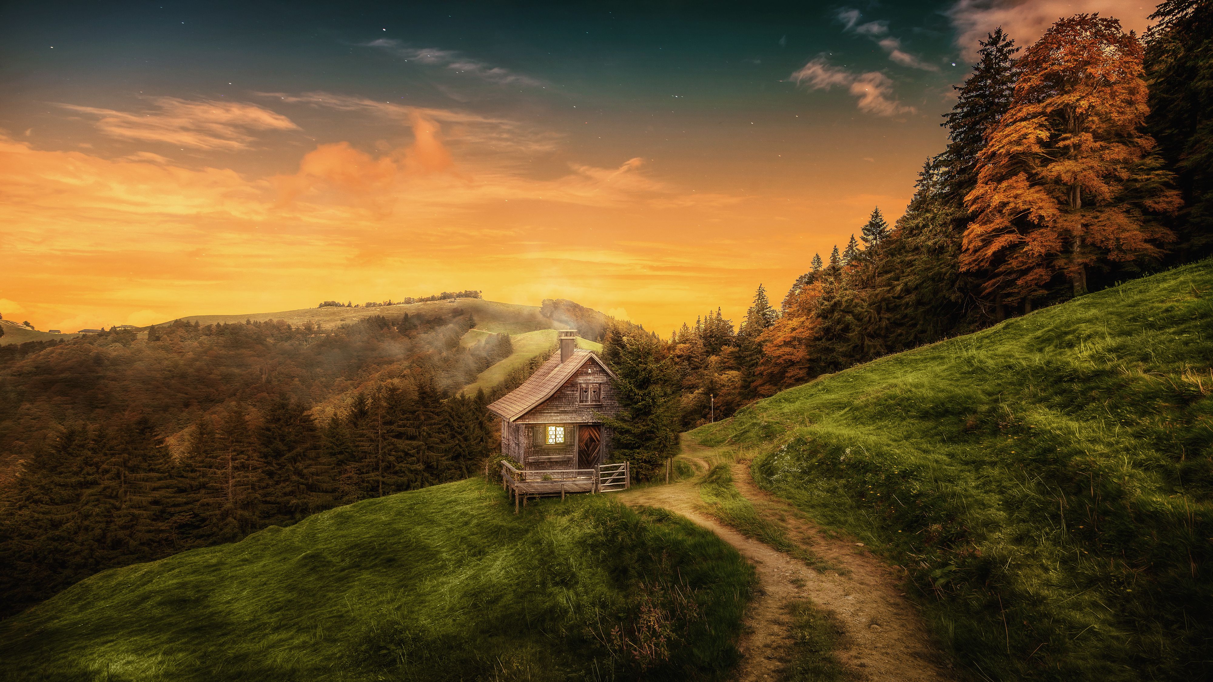 Autumn House Wallpapers Wallpaper Cave