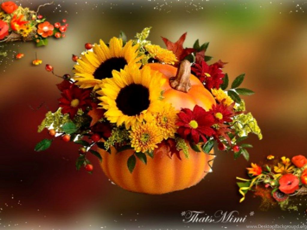 Autumn With Sunflowers Wallpapers Wallpaper Cave