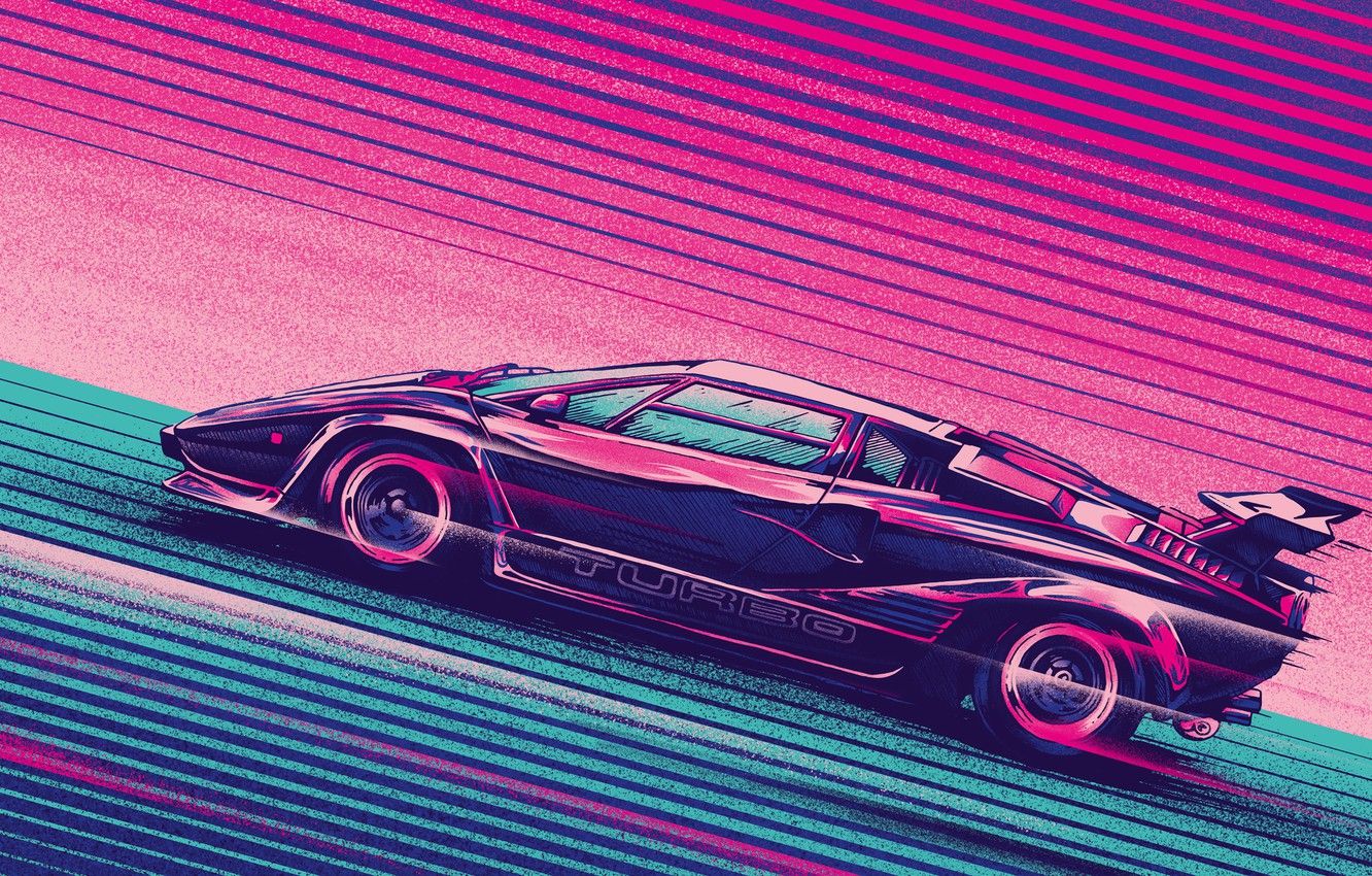 80s Retro Car Wallpaper
