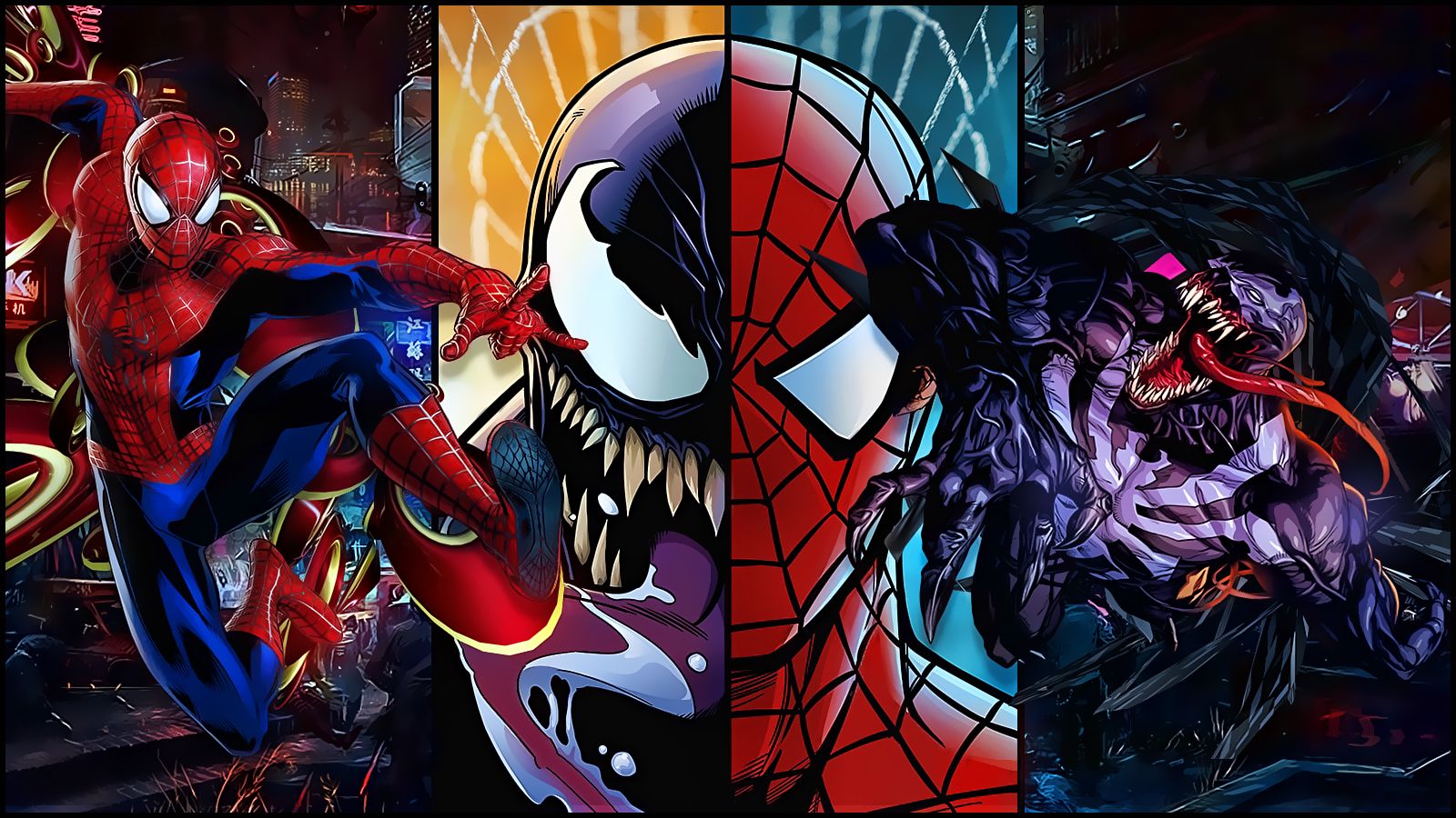 Venom And SpiderMan Wallpapers Wallpaper Cave