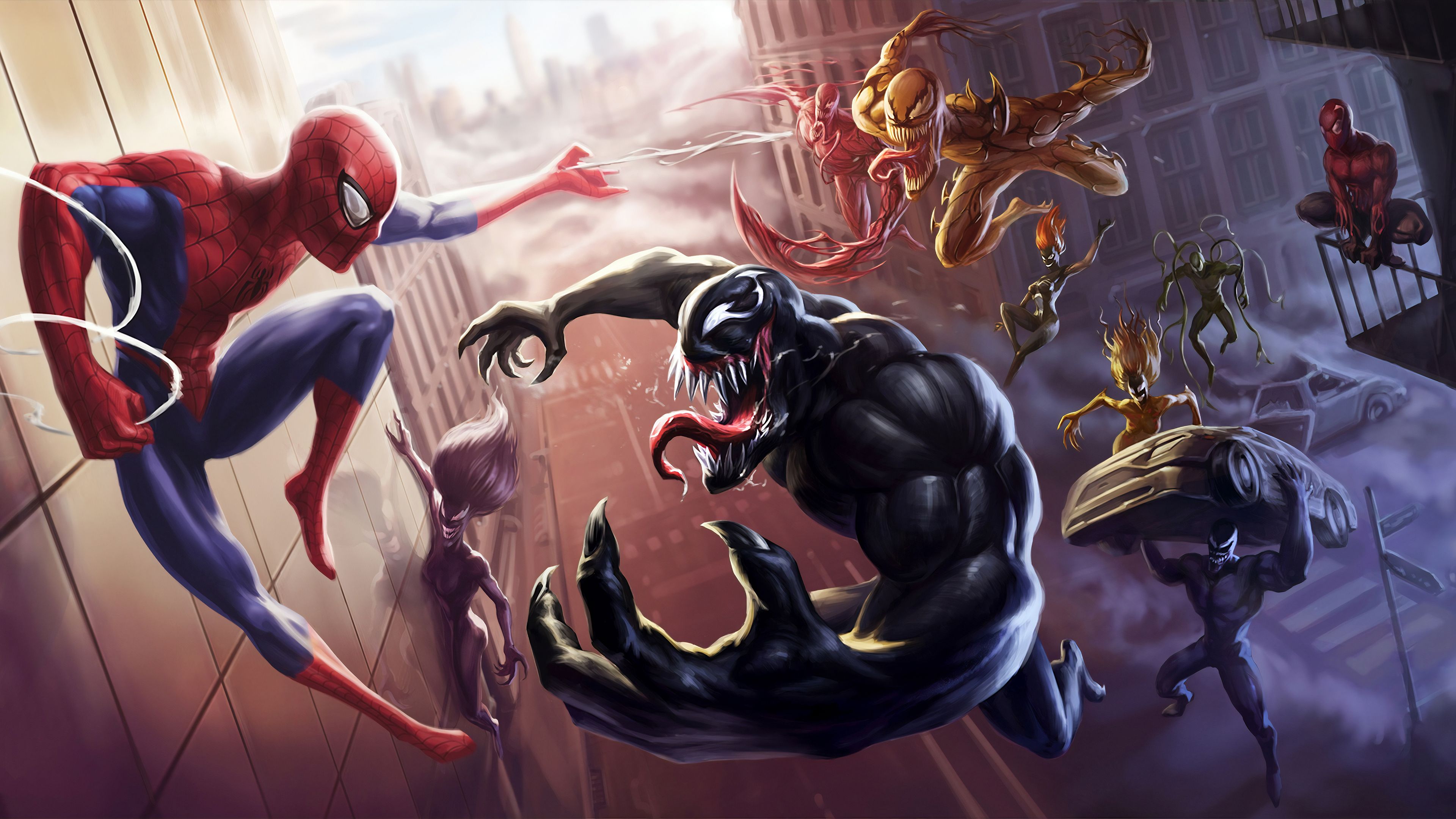 Venom And SpiderMan Wallpapers Wallpaper Cave