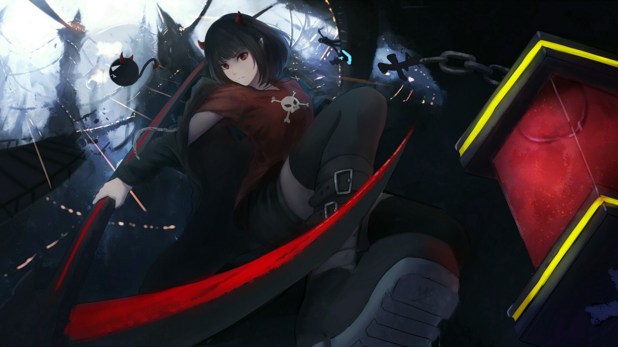 Anime Girls Fighting Wallpapers Wallpaper Cave