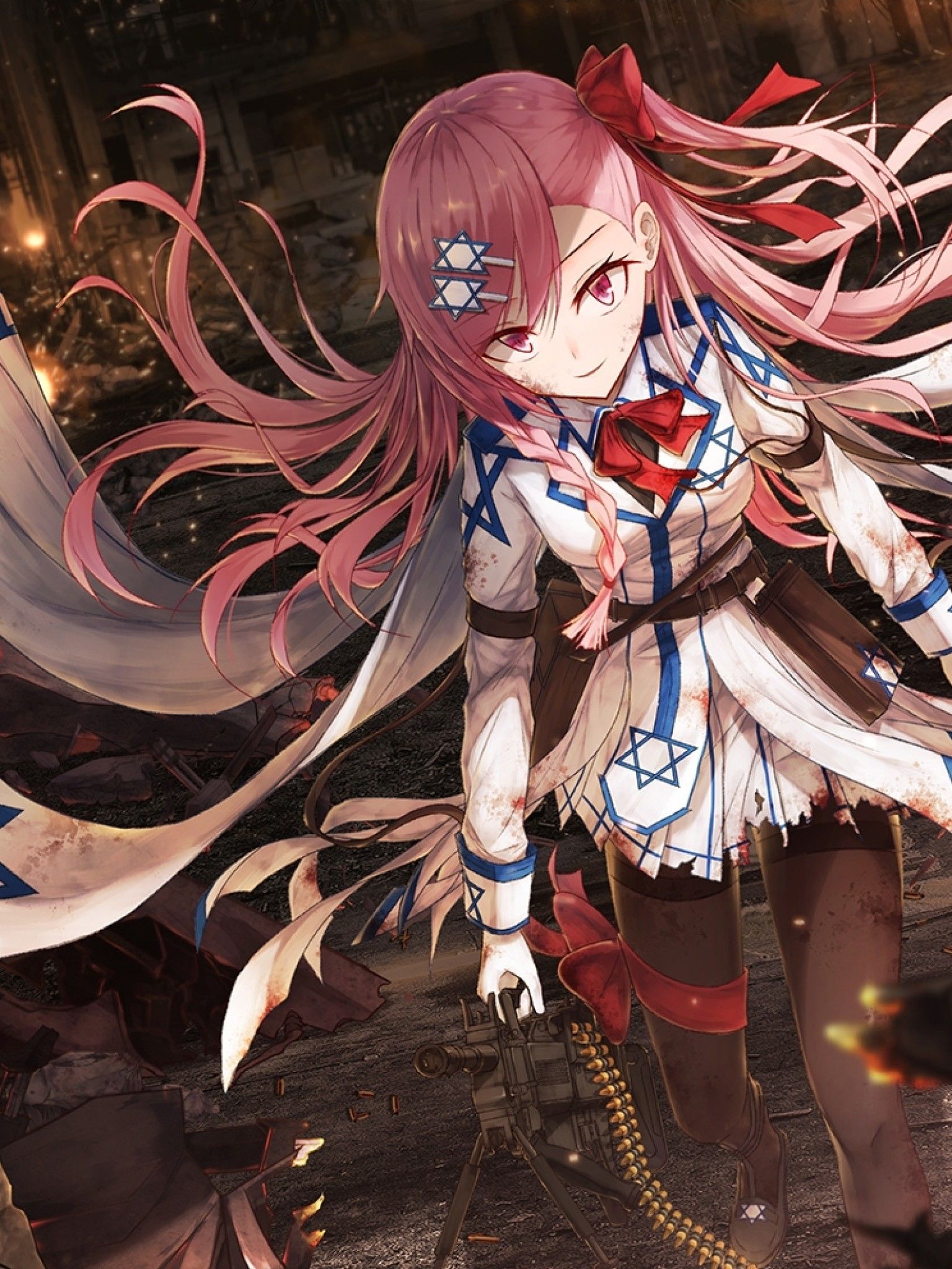 Anime Girls Fighting Wallpapers Wallpaper Cave