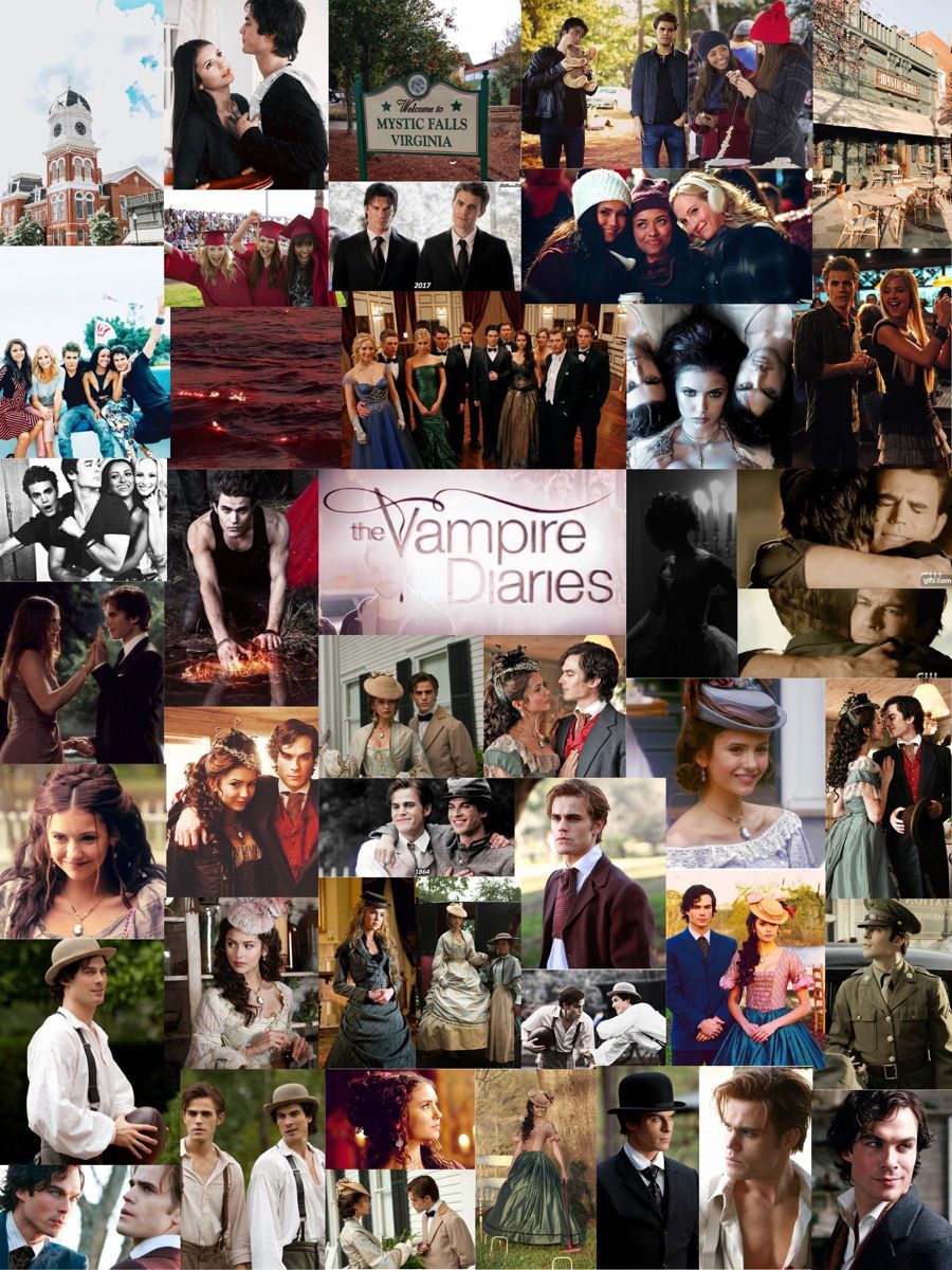 Aesthetic Collage Vampire Diaries Wallpapers Wallpaper Cave