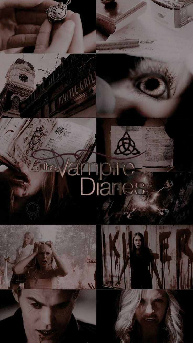 Aesthetic Collage Vampire Diaries Wallpapers Wallpaper Cave