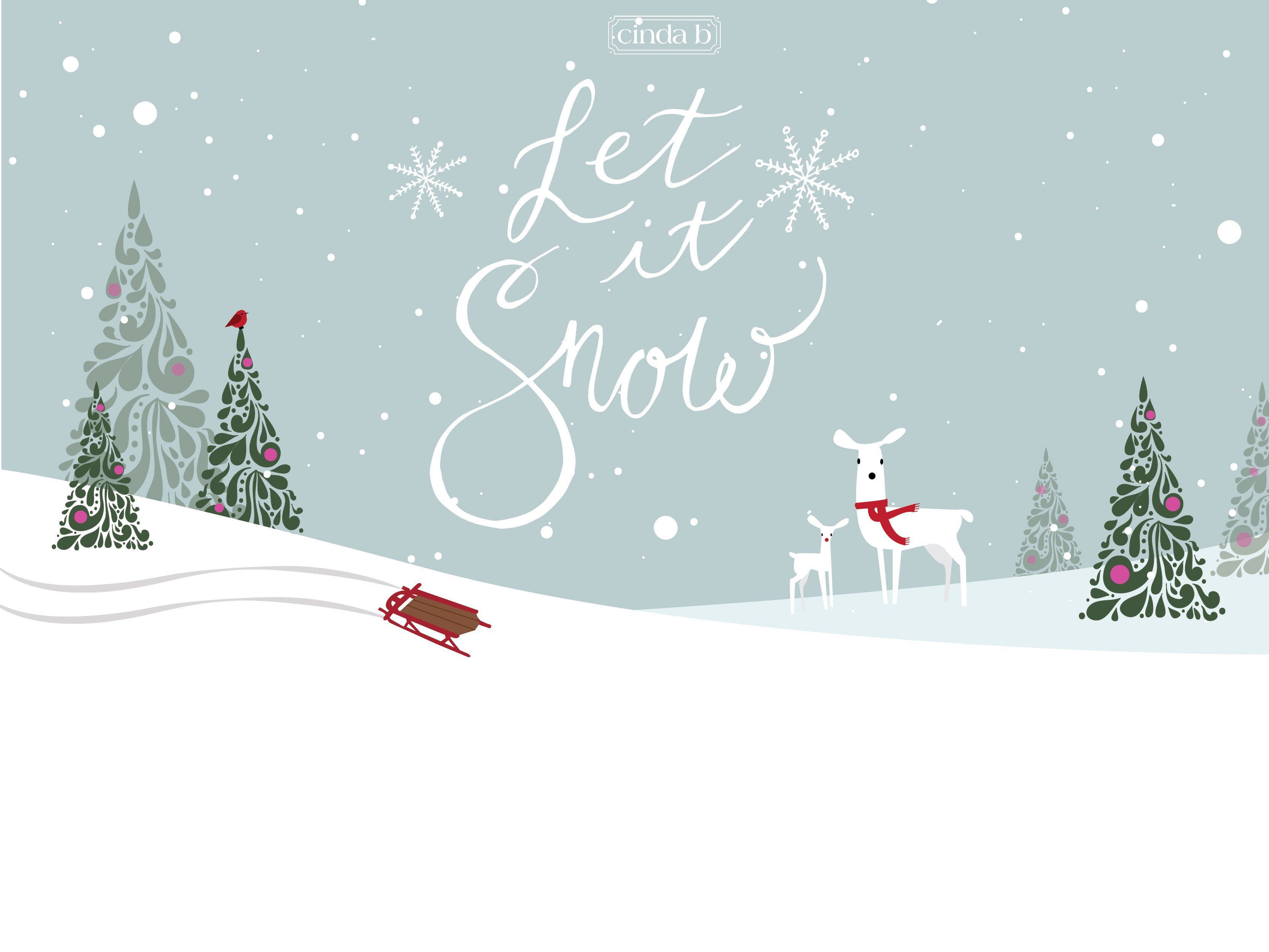 Let It Snow Desktop Wallpapers Wallpaper Cave
