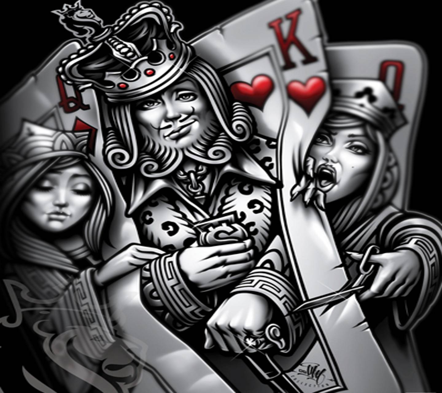 King Playing Card Wallpaper