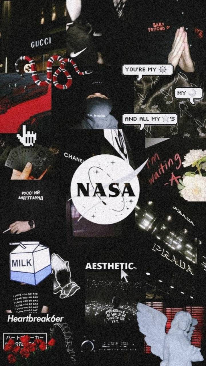 79 Wallpaper Aesthetic Black Nasa Pics My