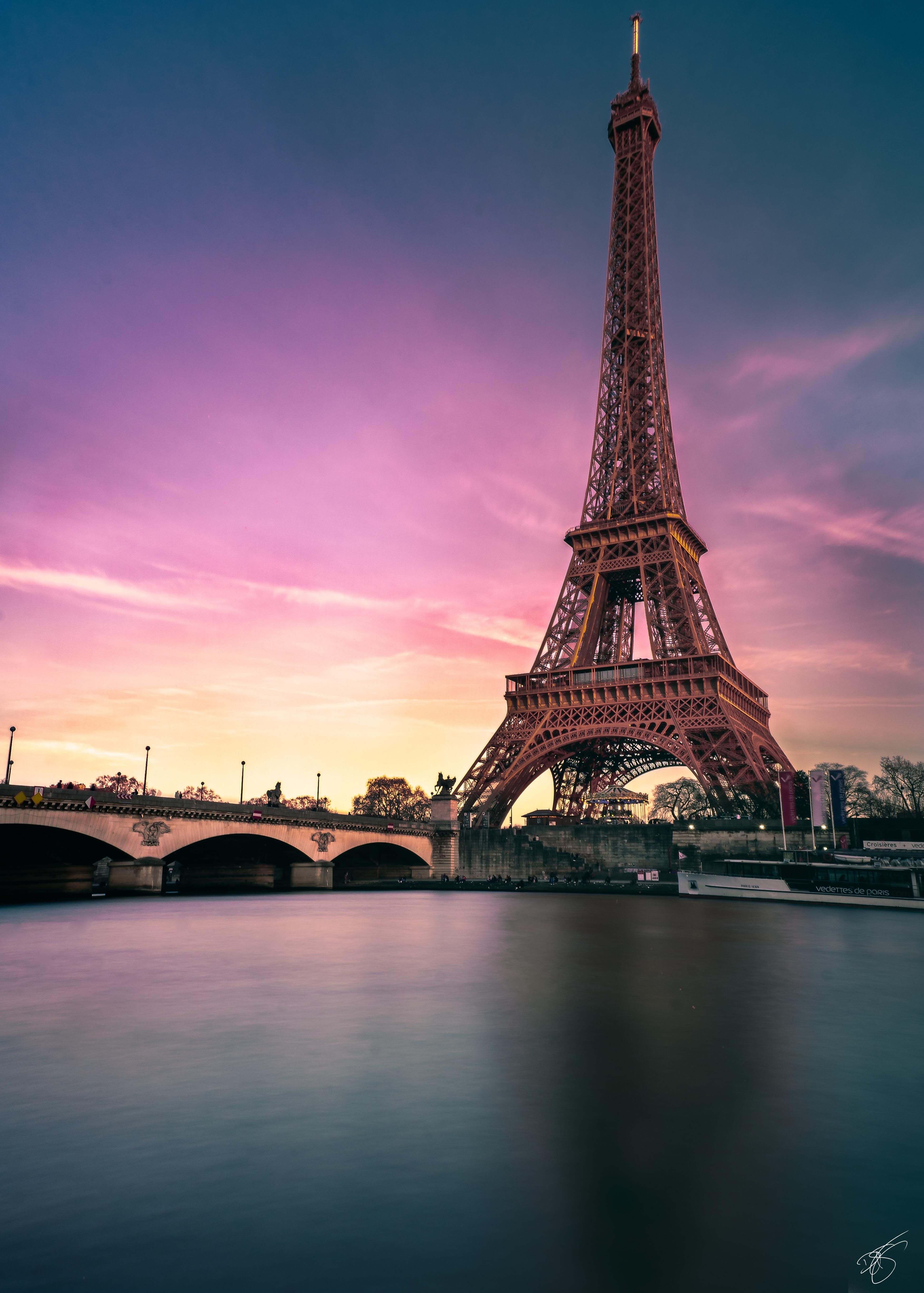 Paris Summer Sunset Wallpapers Wallpaper Cave